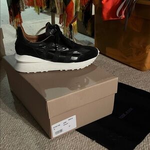 Black and White Women's Athletic Shoes